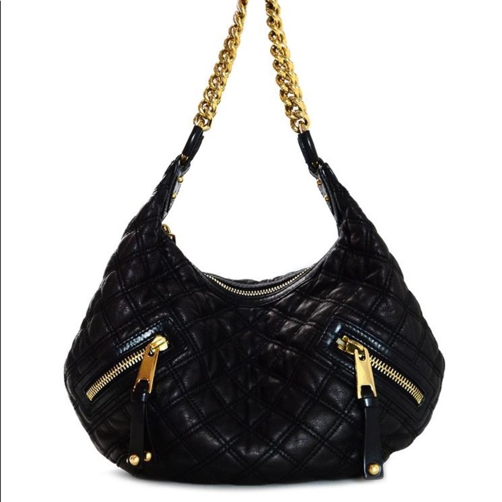 Marc Jacobs Black Leather Hobo Purse
